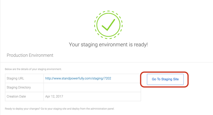 Zugriff auf Ihre WordPress-Staging-Site mit Bluehost