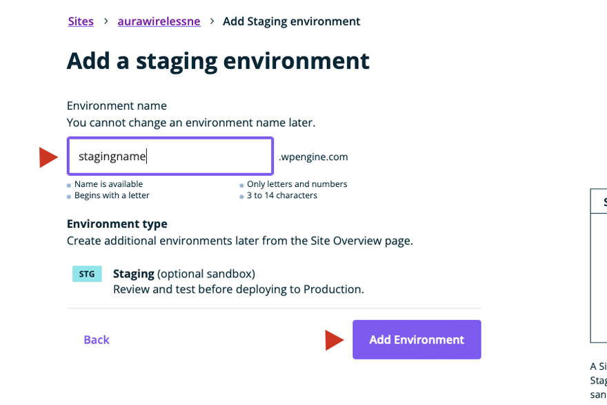 Benennen Ihrer WordPress-Staging-Site
