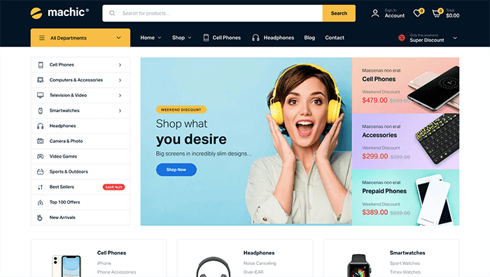 9 meilleurs thèmes WooCommerce pour magasins électroniques 2022 8 Screenshot 2022 07 22 at 4.26.23 PM