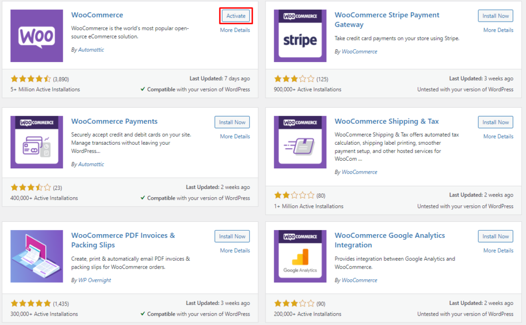 So starten Sie 2022 einen Online-Shop mit WooCommerce 2 Install WooCommerce