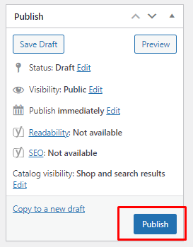 So starten Sie 2022 einen Online-Shop mit WooCommerce 8 publish product page
