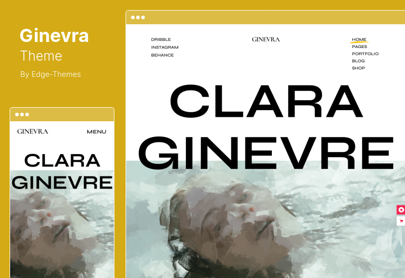 Thème Ginevra - Thème WordPress du portefeuille d'artistes