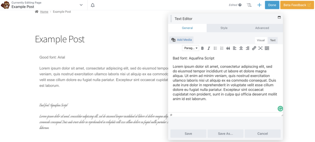 Font baik dan buruk untuk aksesibilitas web