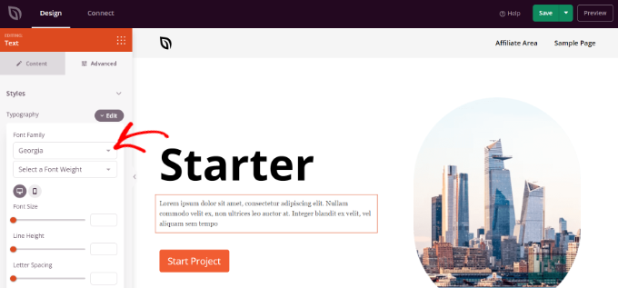 Tema oluşturucuda yazı tipini değiştirin Change font in theme builder