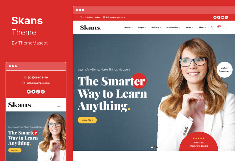 Tema Skans - Tema WordPress pentru educație