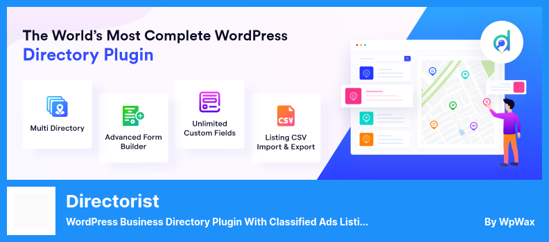 Directorist Plugin - Plugin d'annuaire d'entreprises WordPress avec des listes de petites annonces