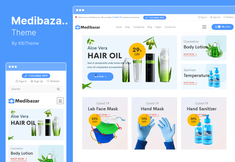 Medibazar Teması - Tıbbi WooCommerce Teması