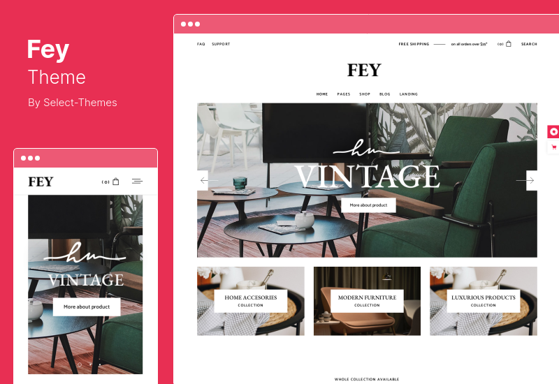 Fey Teması - Modern e-Ticaret WordPress Teması