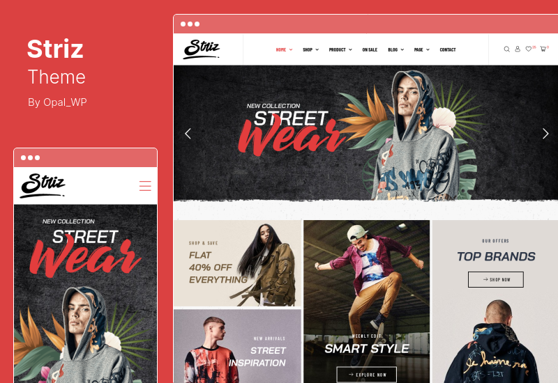Striz Teması - Moda e-Ticaret WordPress Teması