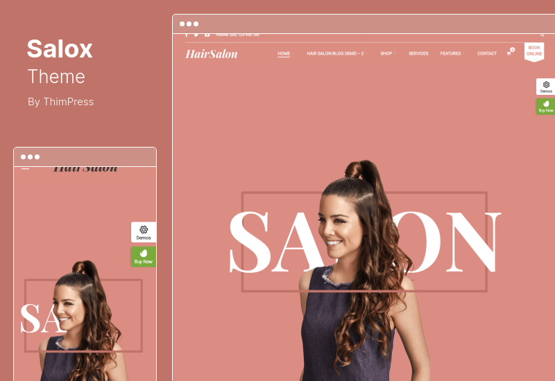 Salox 테마 - 미용실 WordPress 테마