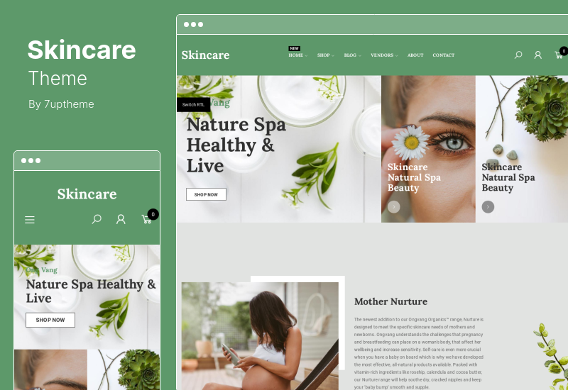 Tema de îngrijire a pielii - Magazin de cosmetice Tema WordPress WooCommerce