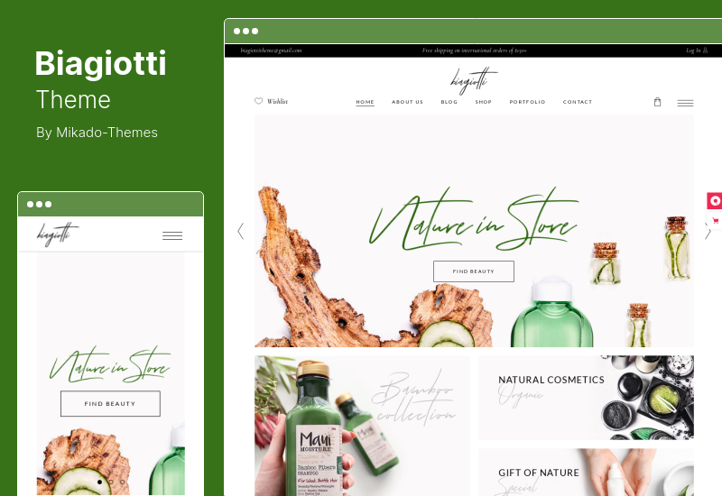 Tema Biagiotti - Tema WordPress pentru magazinul de frumusețe și cosmetice