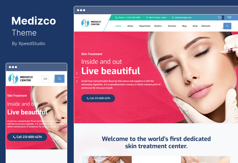 Tema Medizco - Tema WordPress pentru clinica medicală și de îngrijire dentară