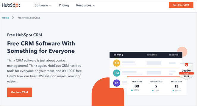 hubspot-crm - SeedProd HubSpot best CRM for business