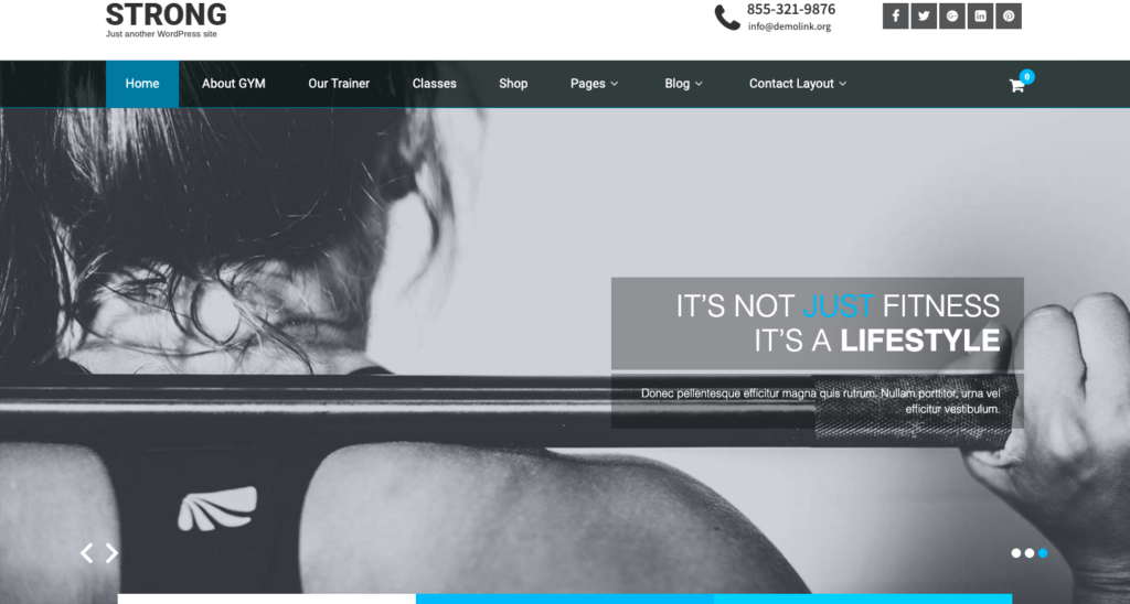 9 migliori temi WordPress per attrezzature per fitness e sport 2022 9 skt strong theme 31