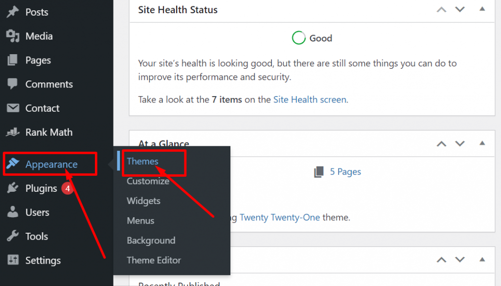 Cum să construiești un site web cu WordPress în 11 pași simpli? 4 Add theme to the WordPress
