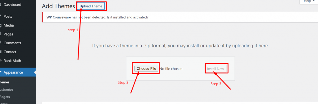 Cum să construiești un site web cu WordPress în 11 pași simpli? 6 Upload theme