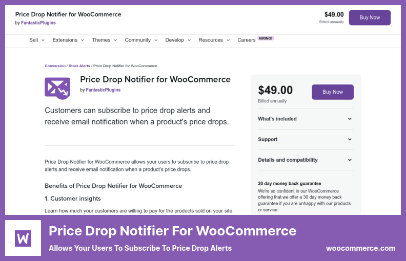 Notificator de scădere de preț pentru pluginul WooCommerce - Permite utilizatorilor să se aboneze la alertele de scădere de preț