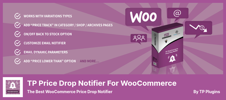 TP Price Drop Notifier pentru WooCommerce Plugin - Cel mai bun notificator WooCommerce Price Drop