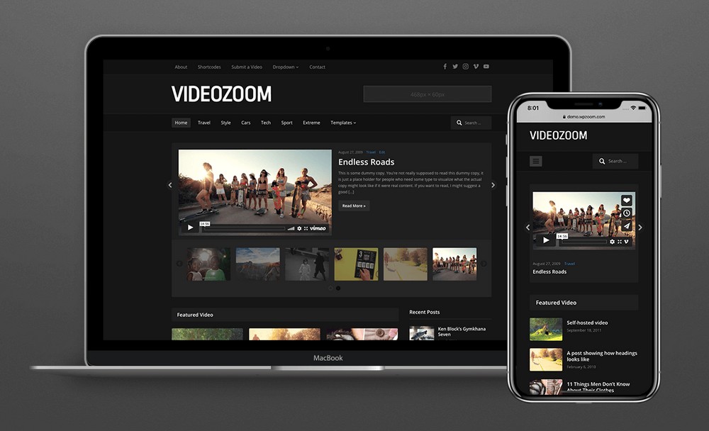 Videozoom tema multifuncțională