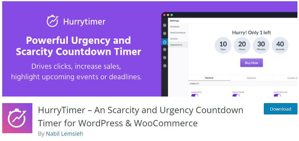 عداد الوقت-العد التنازلي-الموقت المساعد hurrytimer-countdown-timer-plugin.jpg