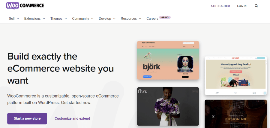 موقع WooCommerce