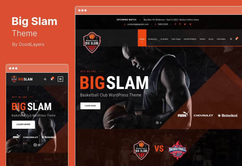 Tema Big Slam - Tema WordPress pentru Sport Club