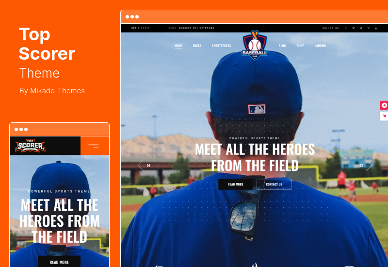 Tema TopScorer - Tema WordPress pentru sport