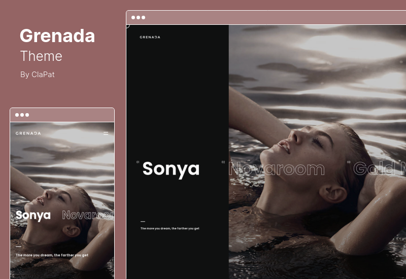 Tema Grenada - Tema WordPress Slider Portofolio Portofolio Kreatif Ajax