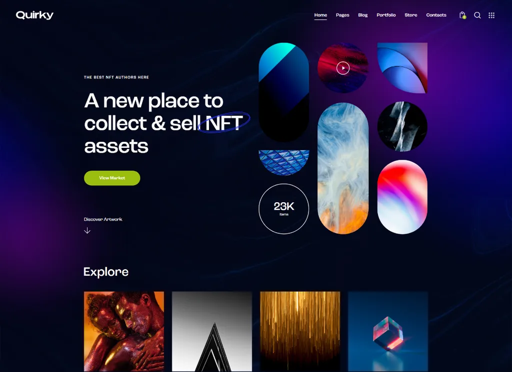 Insolite | NFT, Token & Blockchain WCFM Marketplace Thème WordPress