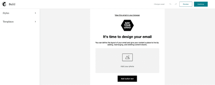 Pembuat formulir Mailchimp adalah dasar, tetapi menyelesaikan pekerjaan.