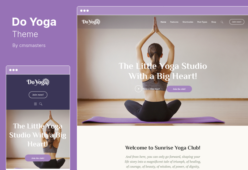 Tema Do Yoga - Tema de WordPress para gimnasio y club de pilates