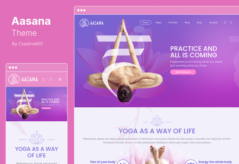 Tema Aasana - Tema de WordPress para la salud y el yoga