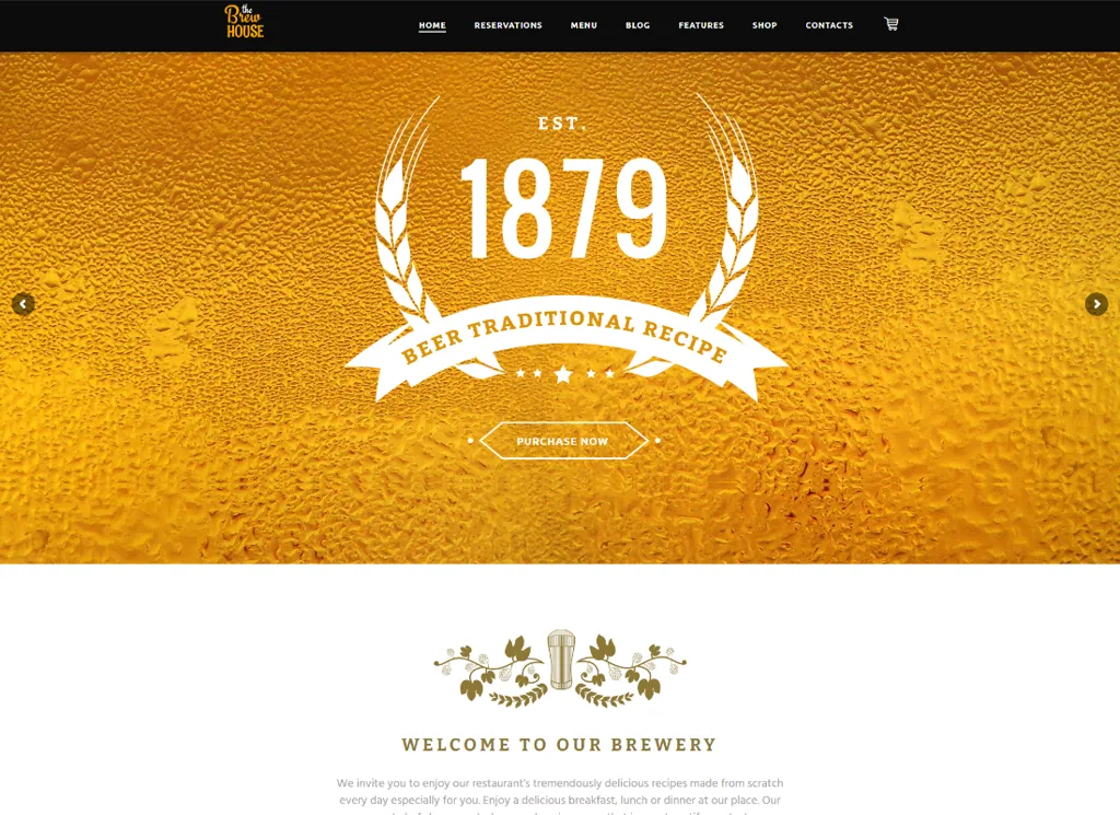 BrewHouse - Brauerei / Pub / Restaurant WordPress Theme