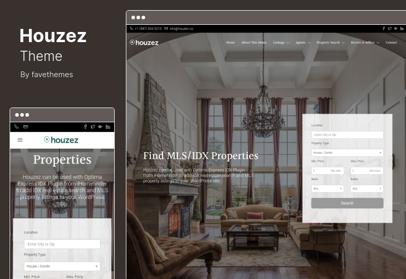 Houzez 主题 - 房地产 WordPress 主题