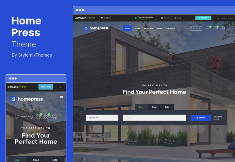 HomePress 主题 - 房地产 WordPress 主题