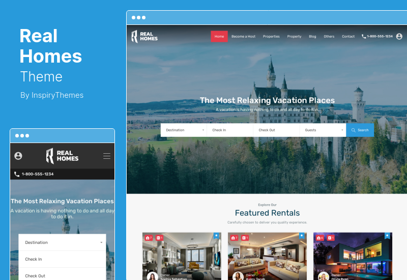 RealHomes 主题 - 房地产销售和租赁 WordPress 主题