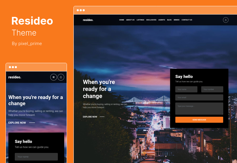 Resideo 主题 - 房地产 WordPress 主题