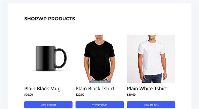 店铺页面 Shop page