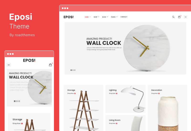 Eposi 主题 - 最小的 WooCommerce WordPress 主题
