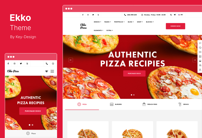 Ekko Theme - 带有页面构建器的多功能 WordPress 主题