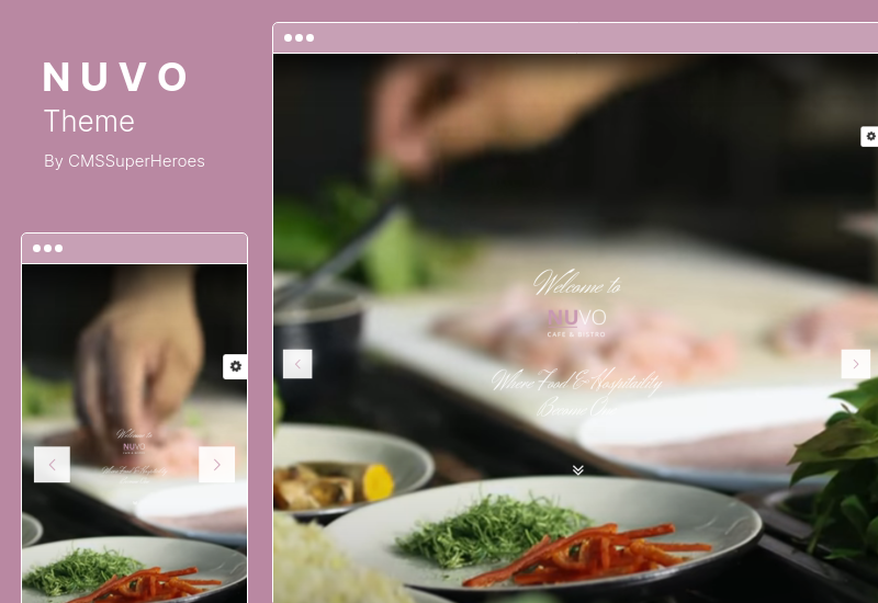 NUVO 主题 - 咖啡厅和餐厅 WordPress 主题
