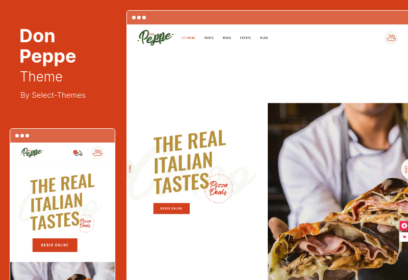 Don Peppe Theme - 比萨和快餐 WordPress 主题