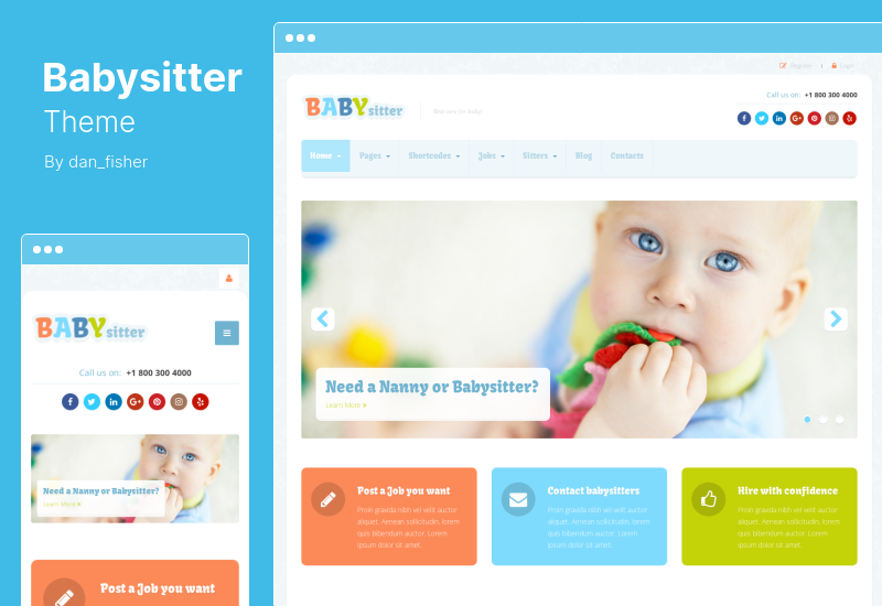 Tema Babysitter - Tema WordPress pentru Job Board