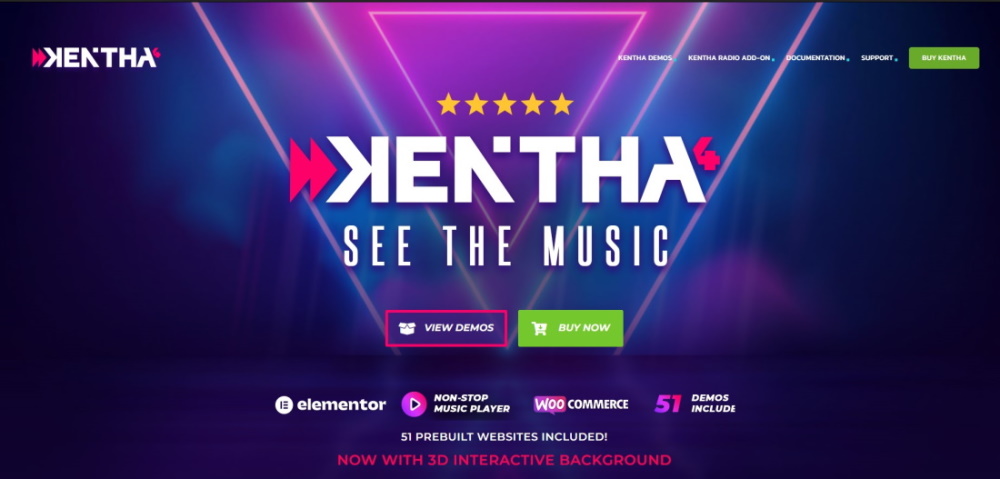 Tema musicale Kentha WordPress