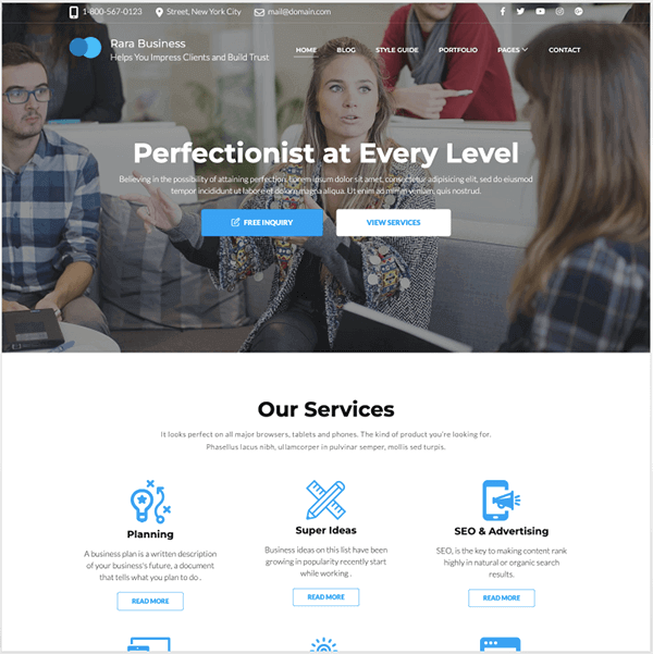 Cele mai bune 9 teme WordPress pentru compania IT 2022 5 rara business 22