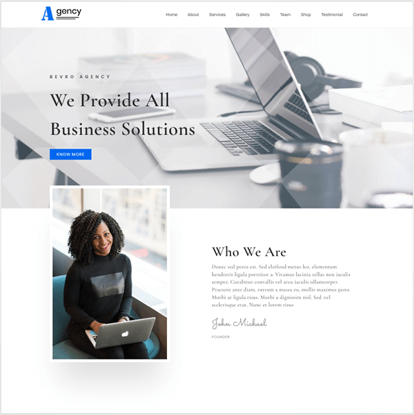 Cele mai bune 9 teme WordPress pentru compania IT 2022 7 bevro pro agency 22