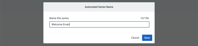 Dai un nome alla serie automatizzata Name the Automated Series