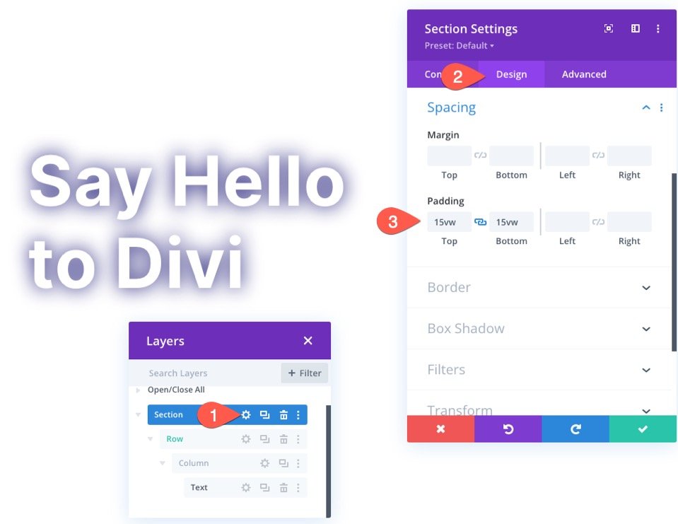 Fundal de imagine Parallax cu o suprapunere de gradient amestecat în Divi