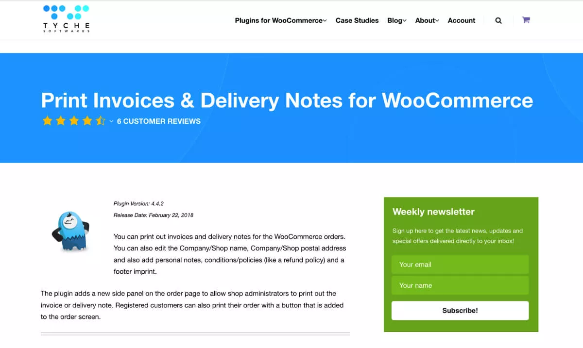 Imprimir facturas y notas de entrega para WooCommerce.